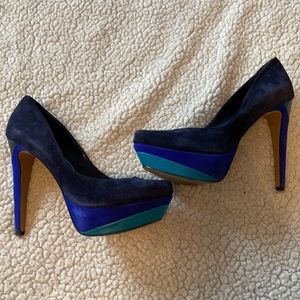 Blue Jessica Simpson high heels
